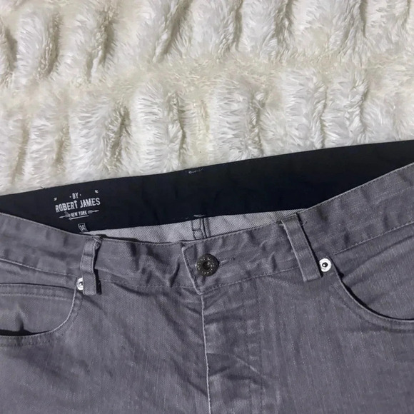 BY ROBERT JAMES NY Men’s Gray Skinny Jeans - Picture 4 of 14